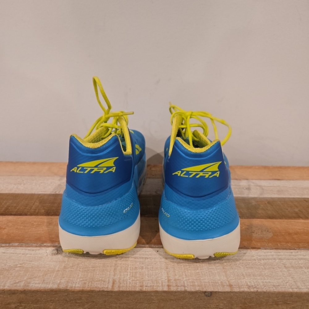 Altra Duo Womens 10 Blue Yellow White Trainers Running Shoes AFW1838F4 - Picture 8 of 10